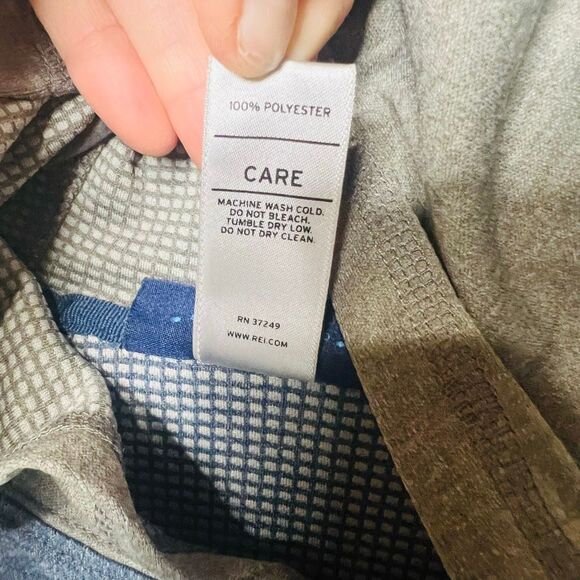 REI Blue Green Boys XL (18) Hooded Longsleeve Shirt - Picture 7 of 8